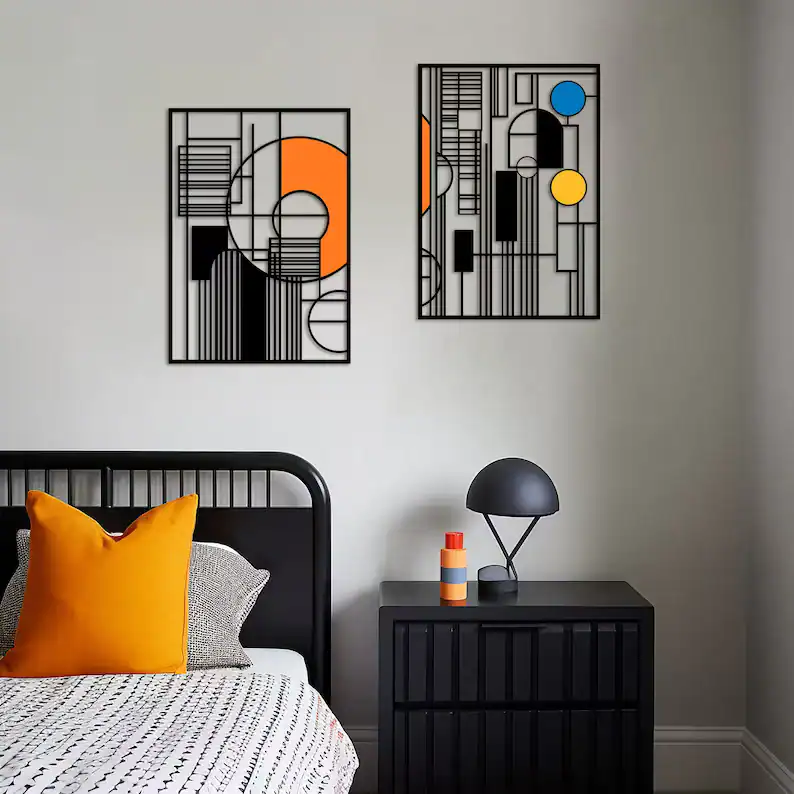 bold abstract wall ideas