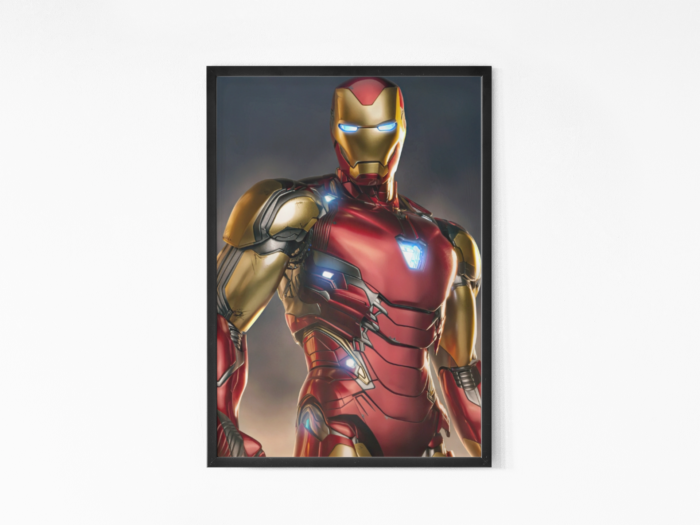 Iron man Wall art mockup