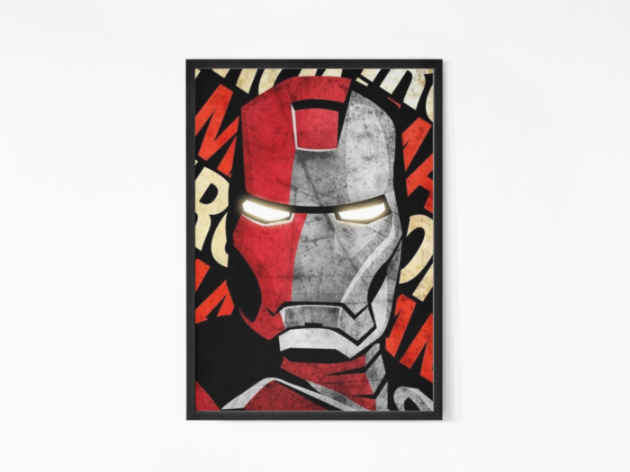 Iron Man Movie Wall Art mockup