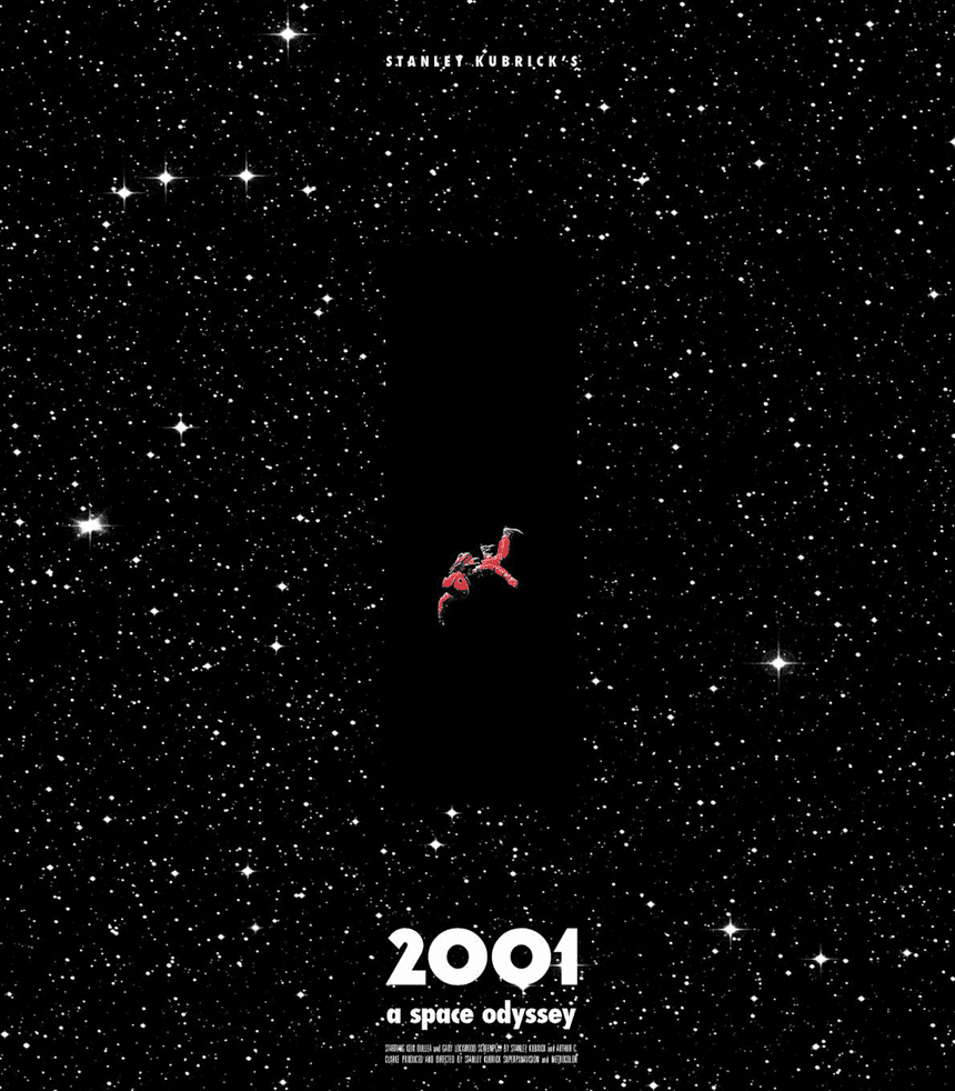 Classic Space Odyssey Movie Wall Art Glass Framed Poster For Home And