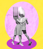 Animated Spoon and Fork Wall Art