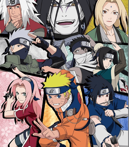NARUTO SHIPPUDEN Framed print Adults and children