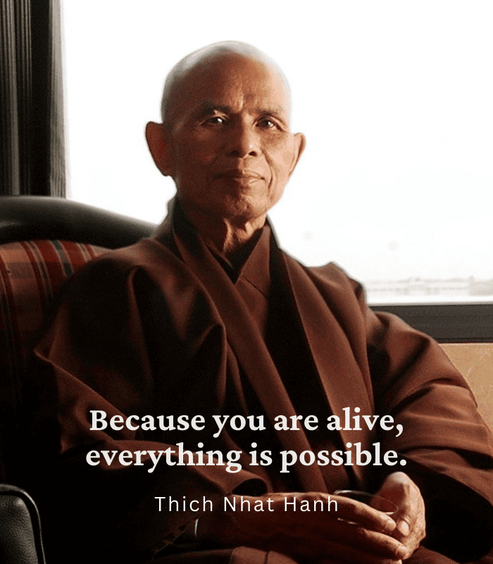 Thich Nhat Hanh Motivational Quote Wall Art