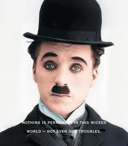 Charlie Chaplin Quote Wall Art
