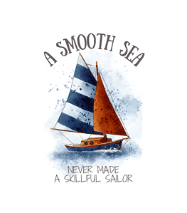 Smooth Sea Quote Wall Art