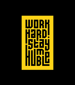 Work Hard Stay Humble Motivational Quote Wall Art