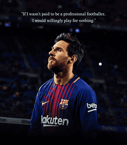 Iconic Lionel Messi Inspirational Quote Wall Art