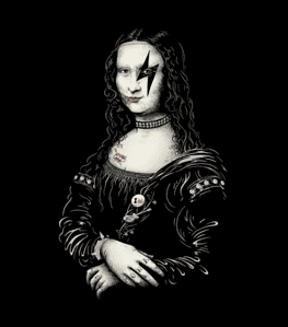 Rock Star Monalisa Wall art