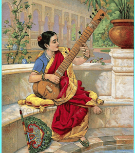 Raja Ravi Varma Kadambari Painting Wall Art