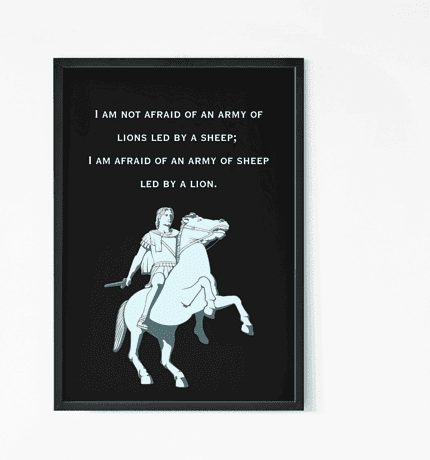 Alexander the great quote wall art