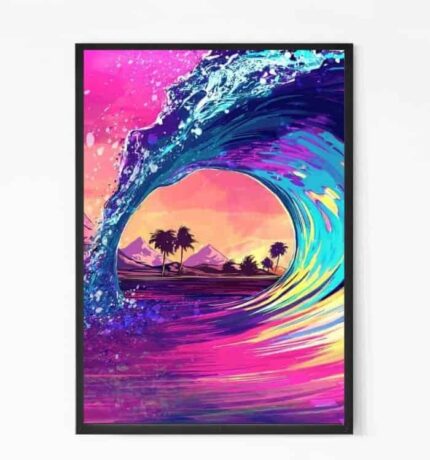 Colorful Wave Wall Art