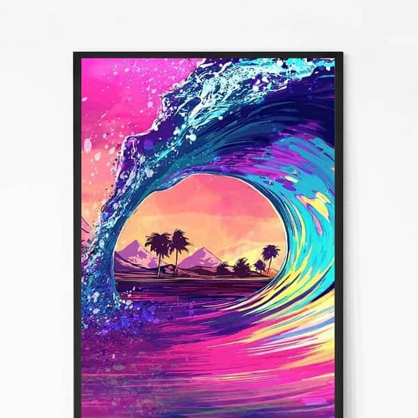 Colorful Wave Wall Art