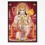 Majestic Lord Hanuman Wall Art