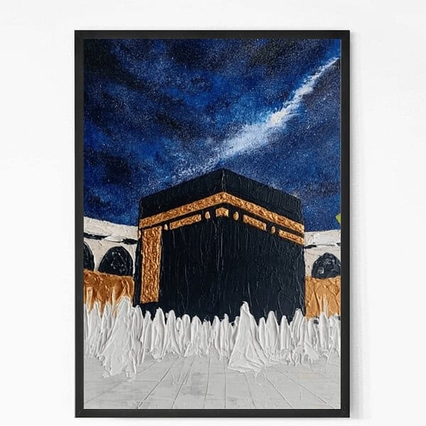 Hand Painted Makkah Wall Art