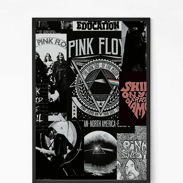 Pink Floyd Collage Wall Art