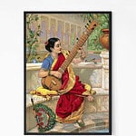 Raja Ravi Varma Kadambari Painting Wall Art