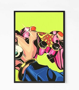 Retro Joystick Wall Art