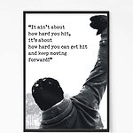 Rocky Balboa Quote Wall Art