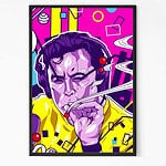 Smoking elon musk wall art
