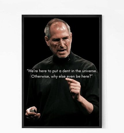 Steve Jobs Quote Wall Art