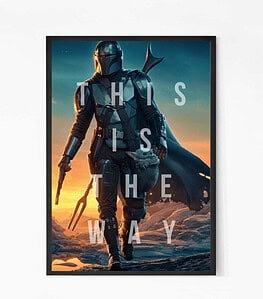 The Mandalorian This the way Wall Art