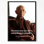 Thich Nhat Hanh Motivational Quote Wall Art