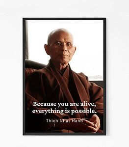 Thich Nhat Hanh Motivational Quote Wall Art