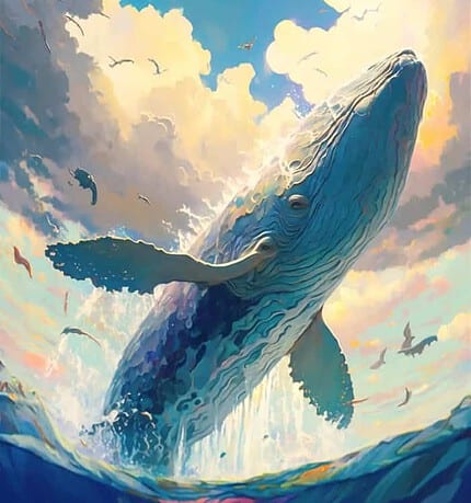 Magnificent whale Wall Art