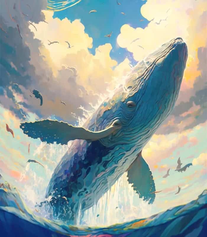 Magnificent whale Wall Art