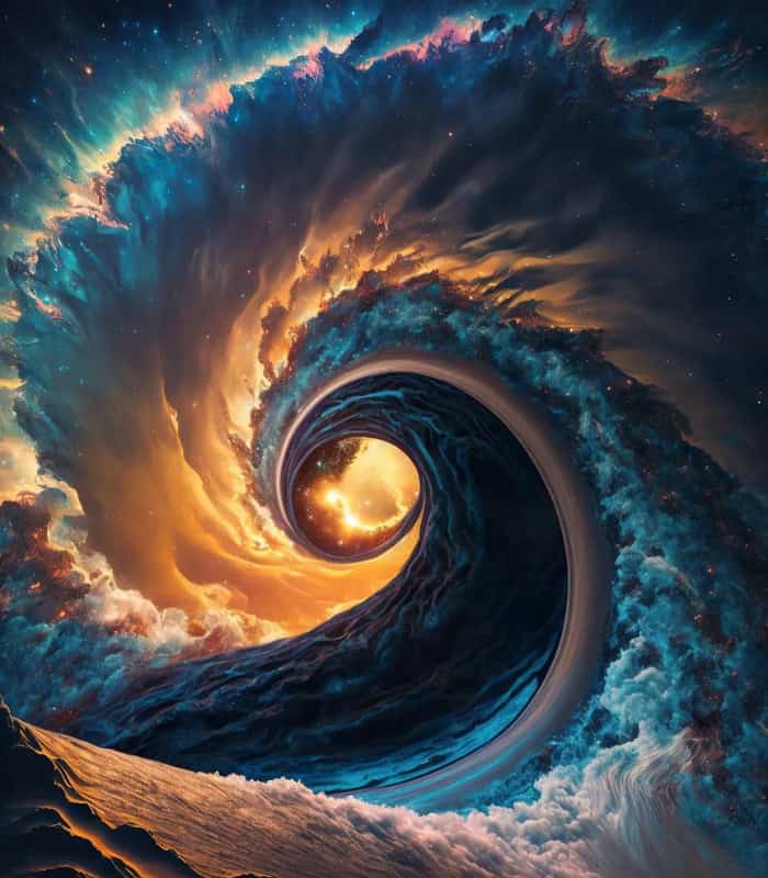 Ocean Wave Swirl wall art