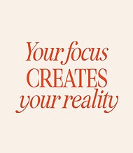 Focus creates reality quote wall art