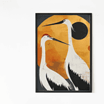Japanese crane Wall art