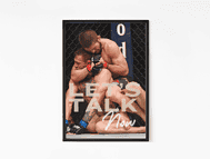 Khabib lets talk now poster