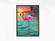 Sunset Flamingo Wall Art