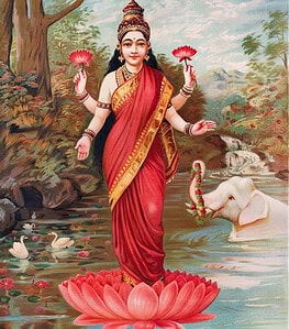 Goddess Lakshmi Wall art