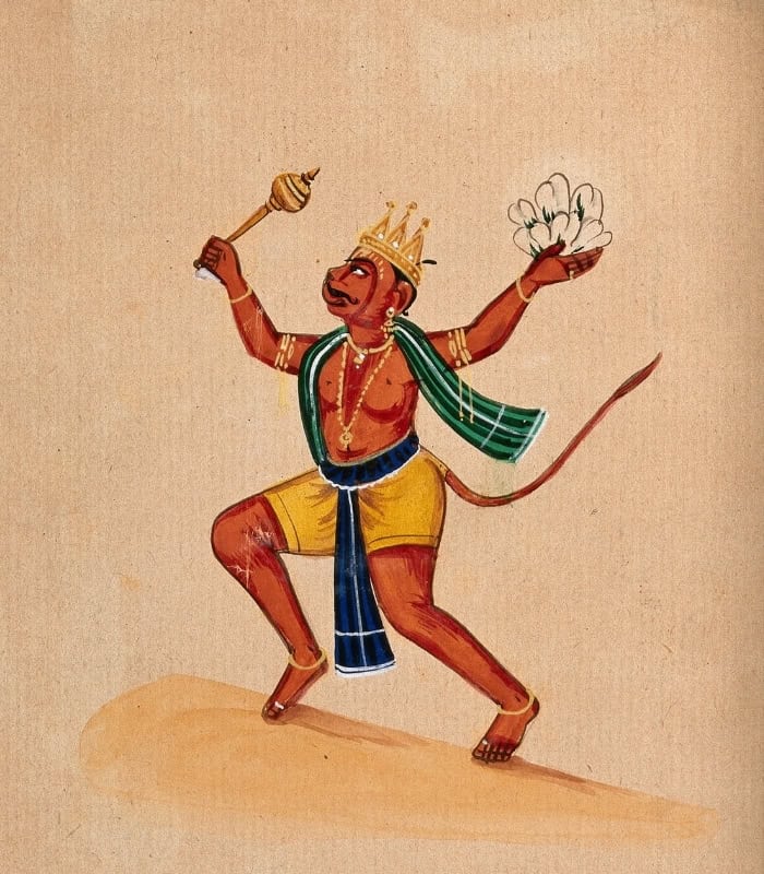 Hanuman drawing Wall Art