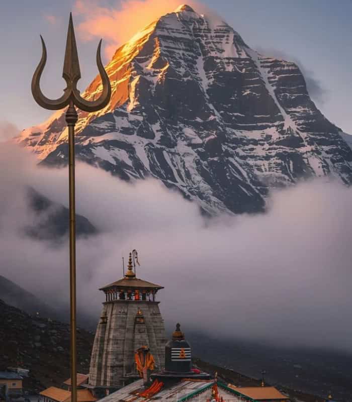 Kedarnath Jyotirlinga Temple Wall Art