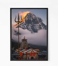 Kedarnath Jyotirlinga Temple Wall Art