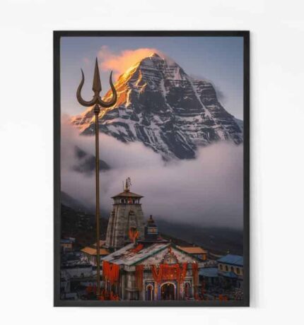 Kedarnath Jyotirlinga Temple Wall Art