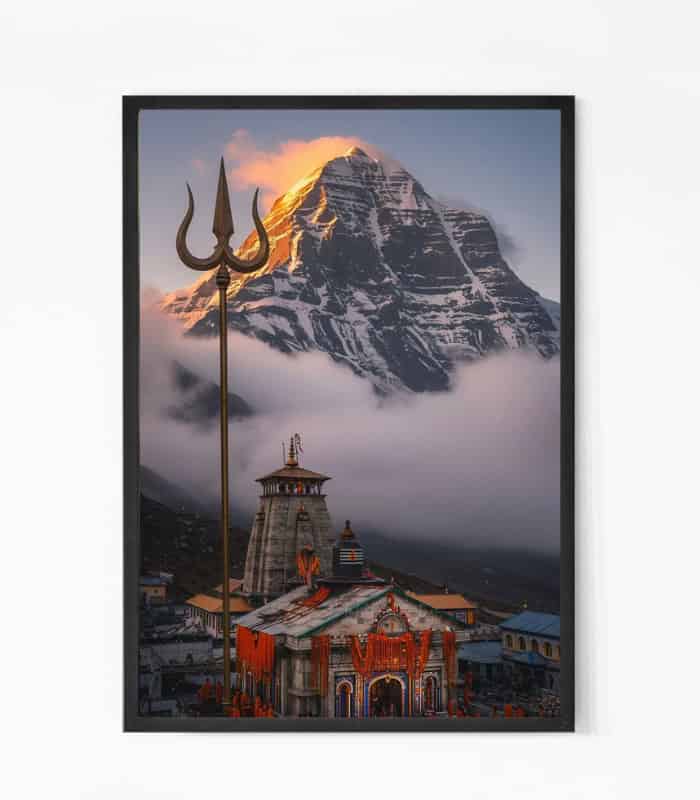 Kedarnath Jyotirlinga Temple Wall Art