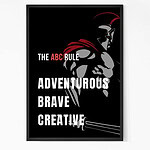 ABC Motivational Quote Wall Art