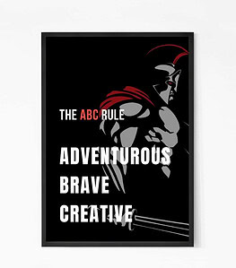ABC Motivational Quote Wall Art
