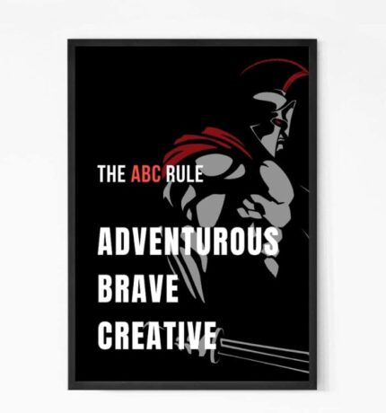 ABC Motivational Quote Wall Art