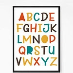 ABCD wall art for kids room