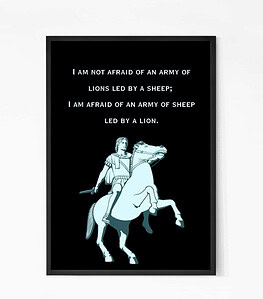 Alexander the Great Quote Wall Art