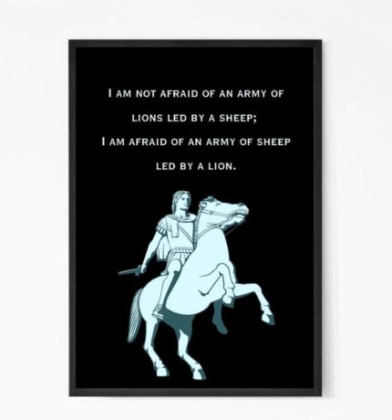 Alexander the Great Quote Wall Art