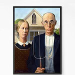 American Gothic Painting Wall Art