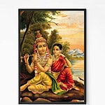 Ānanda Radha Krishna Painting Wall Art
