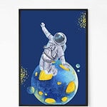 Astronaut in Space Wall Art