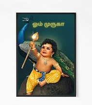 Lord Baby Murugan Wall Art